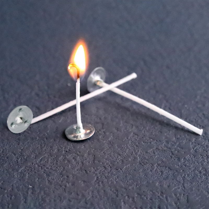 Vaškuotų medvilninių žvakių dagčių rinkinys Originalus bedūmių iš anksto vaškuotų žvakių dagčių rinkinys Sojų vaško šerdis su stovo įrankio žvakėmis gaminimo reikmenimis