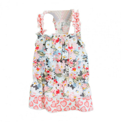 Ilus suvine koerakleit Armas kleit erksavärviline lillemustriga lemmikloomakoera kutsika printsessi kleit