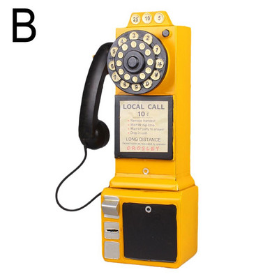 3χρωμα Vintage Μοντέλο Τηλεφώνου Διακοσμητικά Επιτοίχιας Μοντέλα Ρετρό Τηλέφωνο Τηλέφωνα Μινιατούρα Κινητά Τηλέφωνα για Μπαρ Διακόσμηση σπιτιού