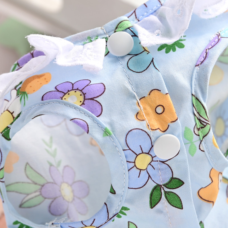 Rochie florală pentru cățeluș de primăvară Rochie de prințesă pentru câini Fusta pentru pisici Îmbrăcăminte pentru animale de companie Îmbrăcăminte pentru cățeluși pentru pisici Haine Yorkshire Chihuahua Yorkshire