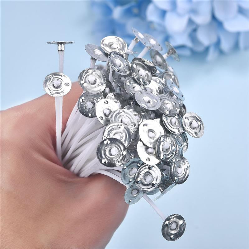 2,6-20cm 50 tk/100 tk küünlatahat suitsuvaba vaha puhtast puuvillast südamik DIY küünalde valmistamiseks vahatatud Wicksi peotarbed