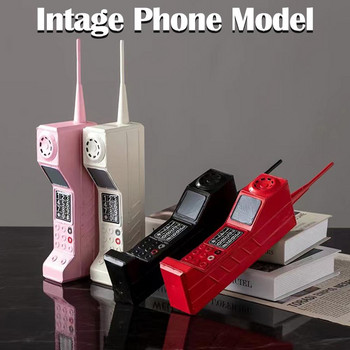 Μπαρ Ρετρό Vintage Μοντέλο Τηλέφωνο Διακόσμηση σπιτιού Χειροτεχνία Στολίδια Διακόσμηση καφενείου Ρετρό Επιτραπέζια χειροτεχνία τηλεφώνου