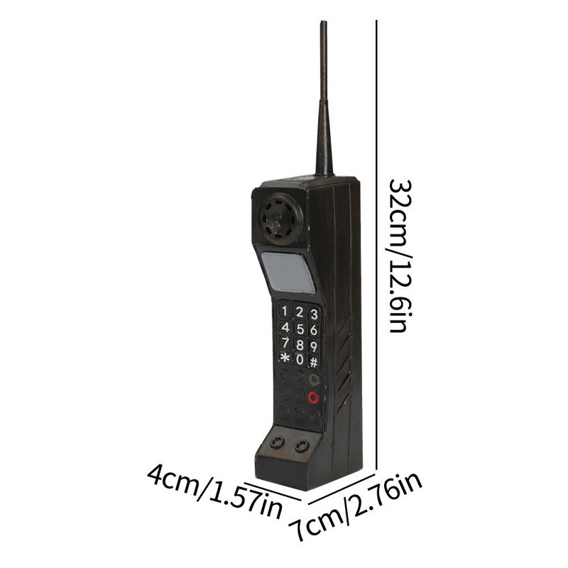Baar Retro Vintage telefonimudel Kodukaunistus Käsitöö Kaunistused Kohvikukaunistus Retro lauaarvuti Käsitelefon Käsitöö