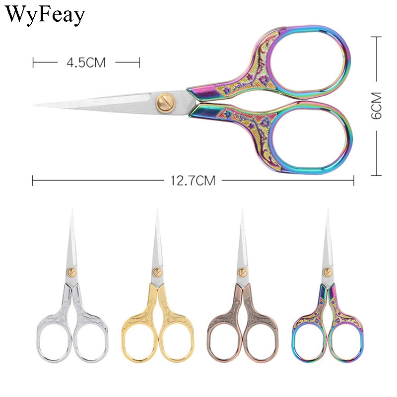 Professionaalsed roostevabast terasest õmbluskäärid Vintage kangalõikur Tikandid käärid Tailor Käärid niidid Käärid lõngakäärid