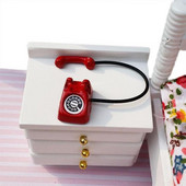 Metalinis stalinis telefono modelis Retro Postmodernaus meno ornamentas Svetainės studijos namų dekoravimo ornamentas