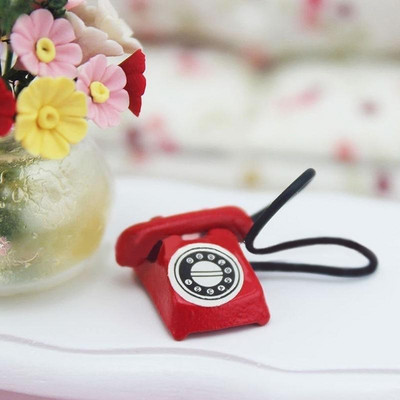Metalinis stalinis telefono modelis Retro Postmodernaus meno ornamentas Svetainės studijos namų dekoravimo ornamentas