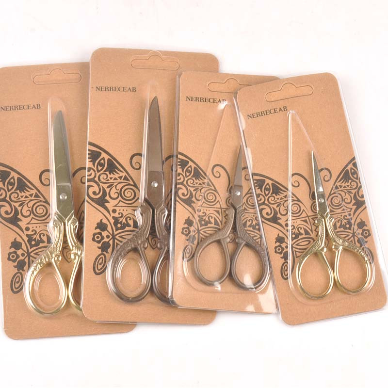 NERRECEAB Klassikaline õmblemine Tikand käärid Kangas DIY Käsitöö Kunst rist käsitöö Rätsep Vintage õmblus Retro Lõik