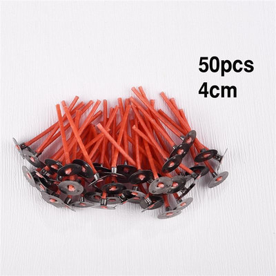 4-20 cm 50 vnt Raudonos žvakės dagčiai be dūmų vaško grynos medvilnės šerdis, skirtos žvakėms gaminti pasidaryk pats. Iš anksto vaškuoti dagčiai vakarėlio reikmenys parafino vaškas