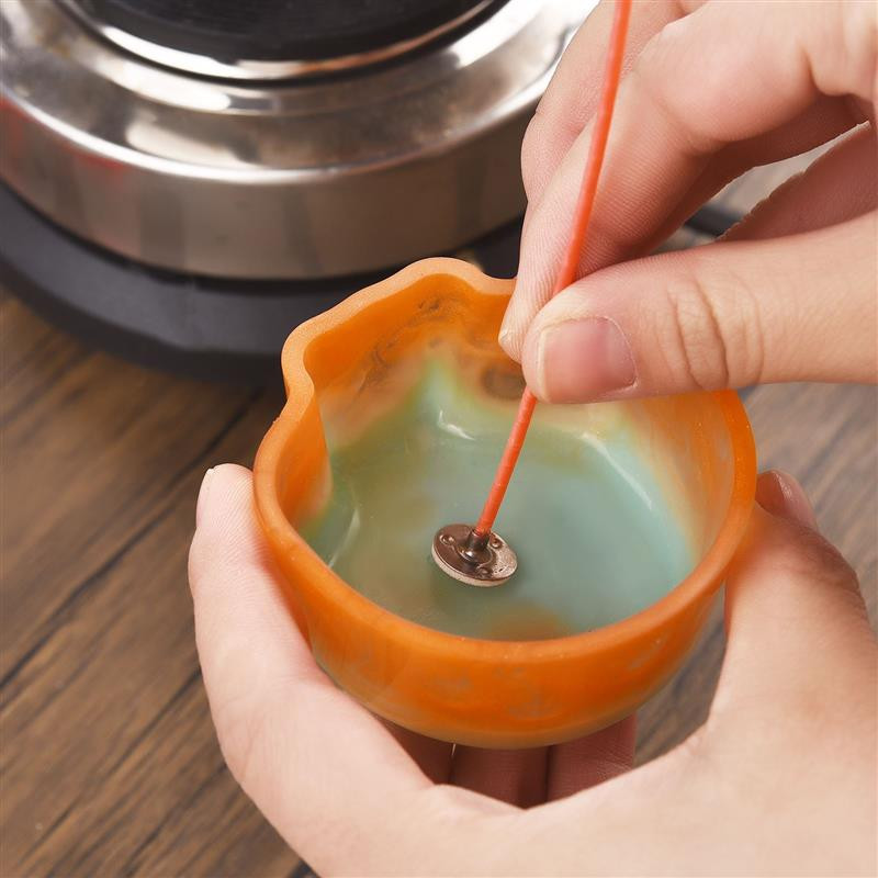 4-20 cm 50 vnt Raudonos žvakės dagčiai be dūmų vaško grynos medvilnės šerdis, skirtos žvakėms gaminti pasidaryk pats. Iš anksto vaškuoti dagčiai vakarėlio reikmenys parafino vaškas