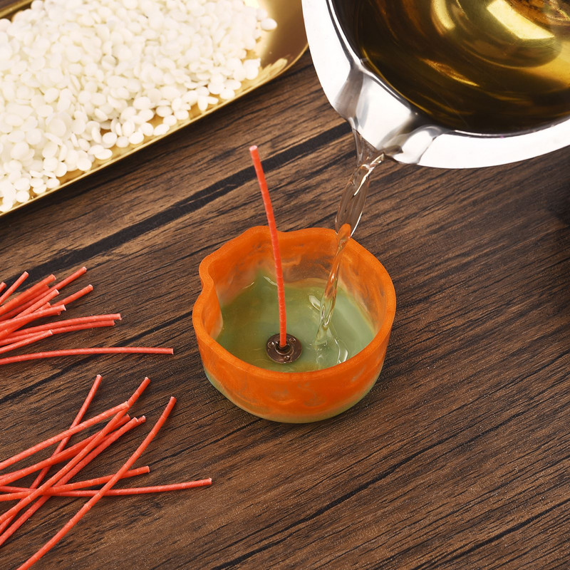 4-20 cm 50 tk puuvillane küünlatahtide komplekt suitsuvaba vaha puhast puuvillast südamikuga DIY küünla valmistamisel vahatatud tahkide küünlatarvikute tööriist