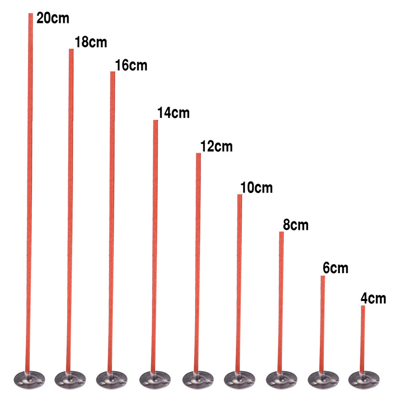 4-20 cm 50 tk puuvillane küünlatahtide komplekt suitsuvaba vaha puhast puuvillast südamikuga DIY küünla valmistamisel vahatatud tahkide küünlatarvikute tööriist