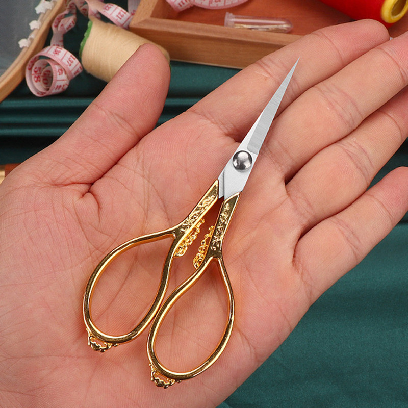 Mazas izšūšanas šķēres Ērts rokturis Viegli satverams Izturīgas vintage izšūšanas šķēres amatniecības mākslas darbiem, DIY