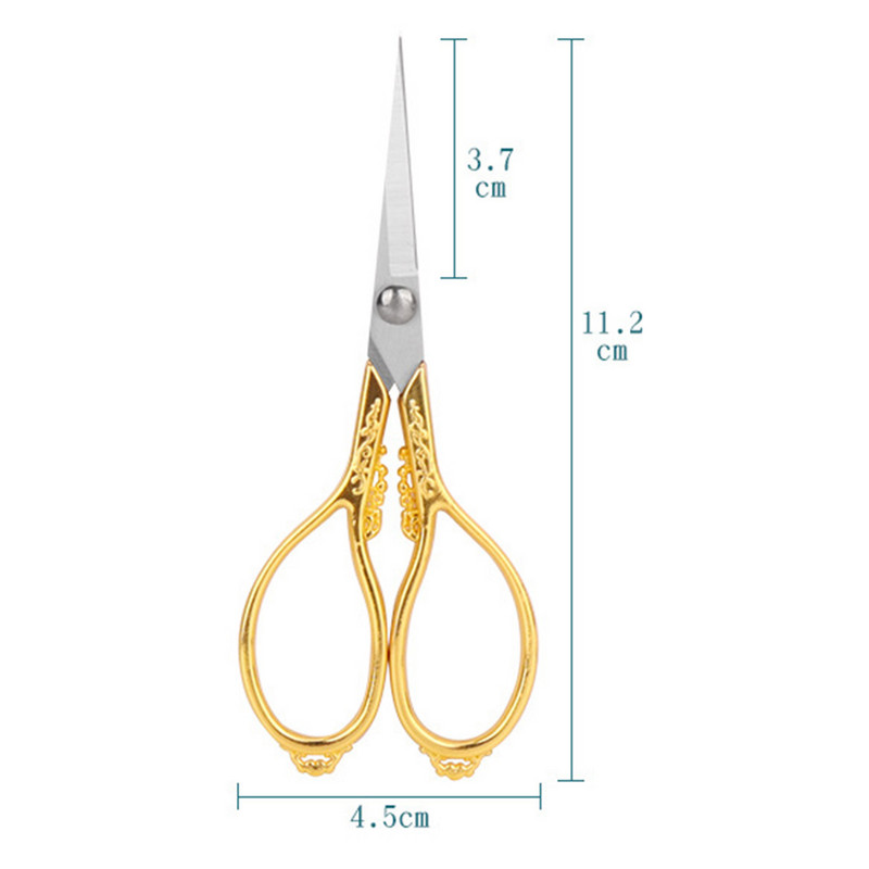 Mazas izšūšanas šķēres Ērts rokturis Viegli satverams Izturīgas vintage izšūšanas šķēres amatniecības mākslas darbiem, DIY