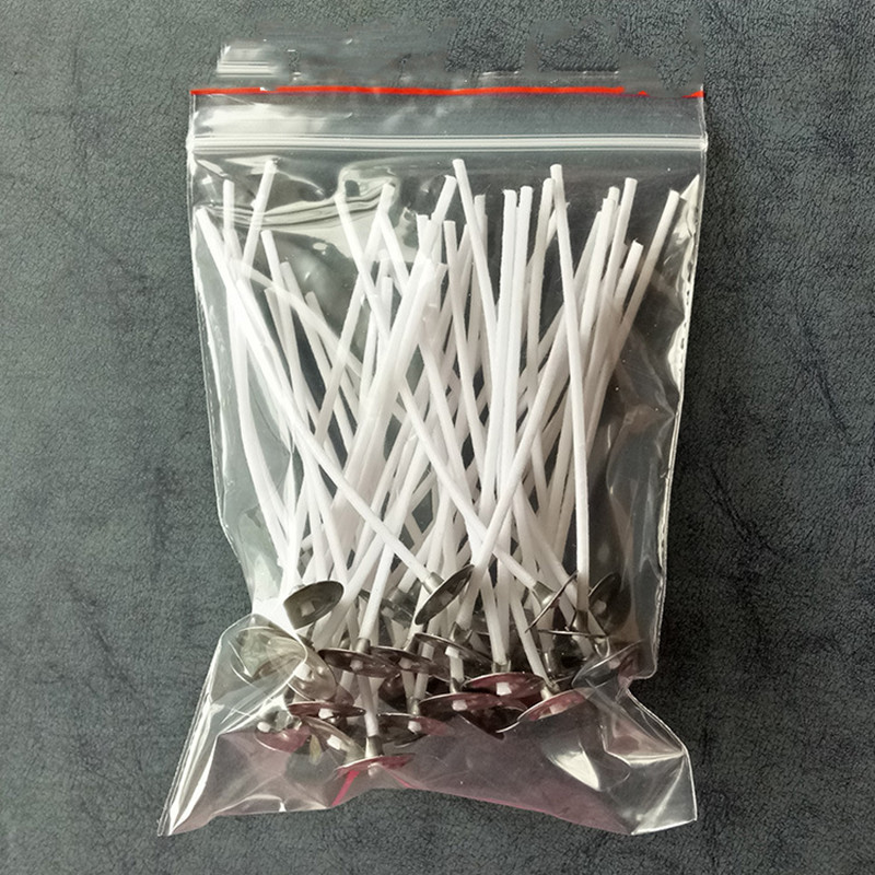 50 tk/kott Küünlatahti Paks DIY käsitsi valmistatud küünalde valmistamise tarvikud Materjal suitsuvaba lambi südamik paks vahatatud tahk jõulud