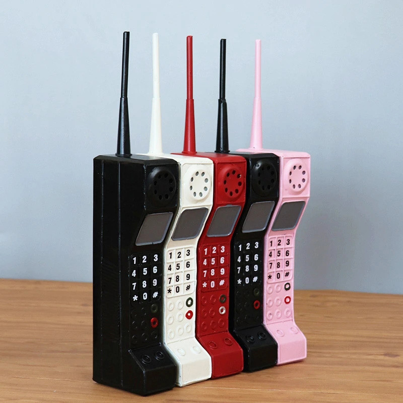 Baras Retro senovinis telefono modelis Namų apdaila Amatai Papuošalai Kavinės apdaila Retro staliniai kompiuteriai Rankiniai telefonai Amatai