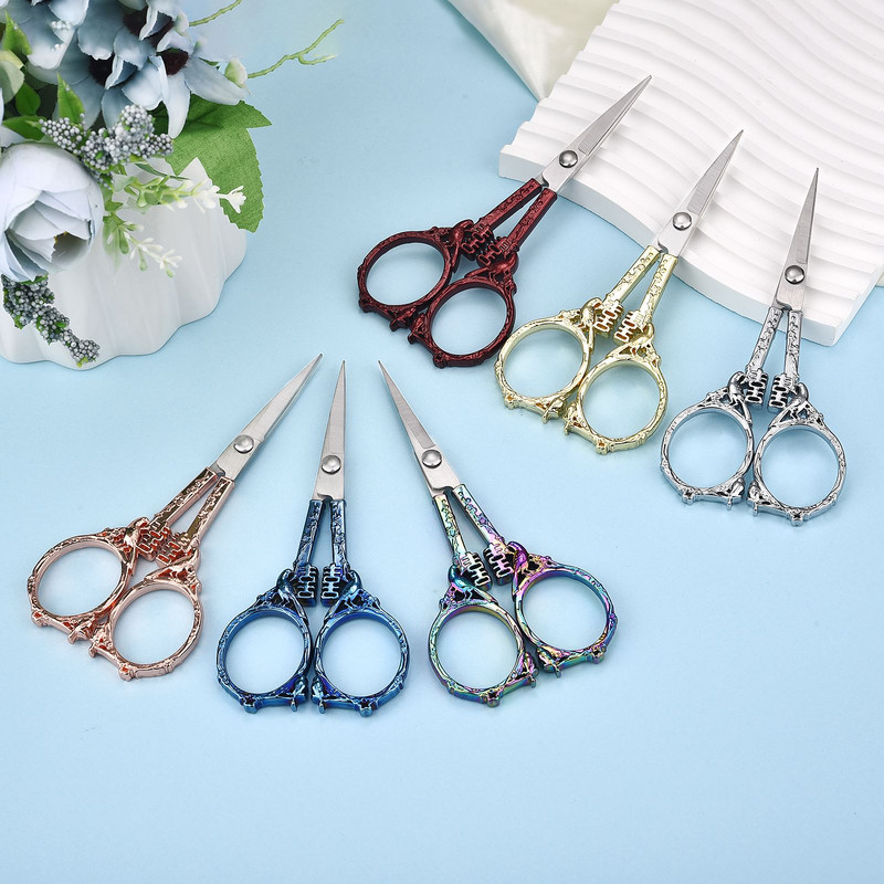 Roostevabast terasest õmbluskäärid Hiina vintage tikandid rätsepakäärid paberilõiked kanga akende kaunistamiseks isetegemise õmblustööriist