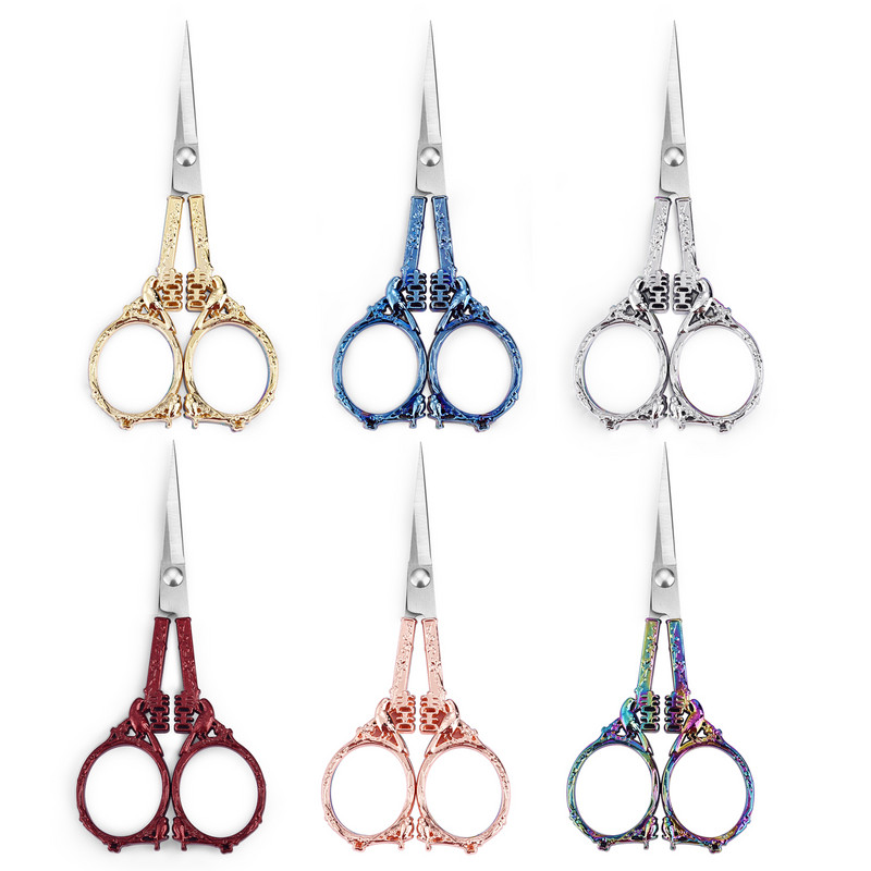 Roostevabast terasest õmbluskäärid Hiina vintage tikandid rätsepakäärid paberilõiked kanga akende kaunistamiseks isetegemise õmblustööriist