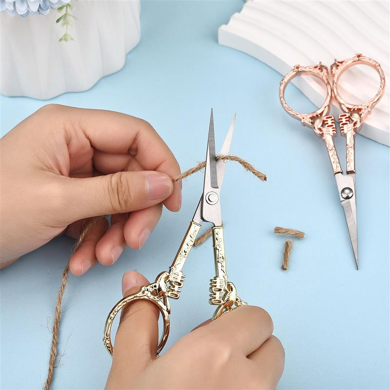 Foarfece de epocă din oțel inoxidabil Cusut pentru țesături Finisaj galvanizat Foarfece pentru urci din oțel inoxidabil/aliaj de zinc