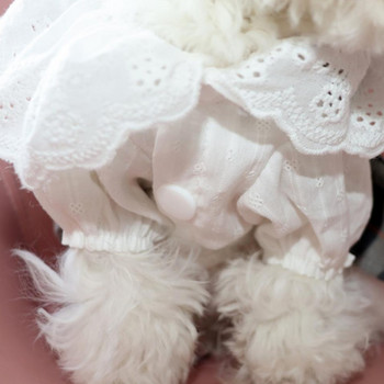 Καλοκαιρινά Ρούχα για Φόρεμα Σκύλου Καρό Φούστα με Μεγάλο Σετ λουρί για κατοικίδια με παπιγιόν για Μικρά Μεσαία Ρούχα Σκύλου Τσιουάουα