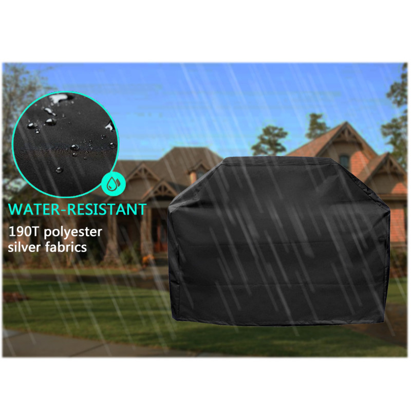 Husă pentru grătar, anti-praf, impermeabilă, rezistentă la apă, pentru grătar, de protecție împotriva ploaiei, dreptunghiulară, rotundă, în aer liber, accesorii pentru grătar.