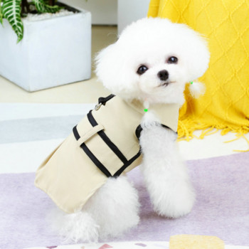 Ρούχα για κατοικίδια Καλοκαιρινή άνοιξη χαριτωμένη φούστα σχεδιαστή Μικρό σκυλί Μόδα λουρί για κουτάβι μαλακό γιλέκο για γάτα Γλυκό φόρεμα Poodle Chihuahua Yorkie