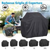 BBQ grila pārsegs ūdensizturīgs pretputekļu Weber āra grila pārsegs Lieljaudas Charbroil grila pārsegs 8 izmēru bārbekjū piederumi