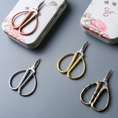 Kuldsed käärid siksakäärid, vastupidavad kõrgterasest vanaaegsed rätsepakäärid, käsitööna kasutatavad kangakääride õmbluskäärid