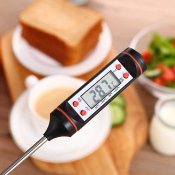 Ψηφιακό θερμόμετρο με μήκους 15cm Κερί κατασκευής κεριών Measure Liquid Soy Paraffin Wax Baked Milk Meat BBQ Wax Melts