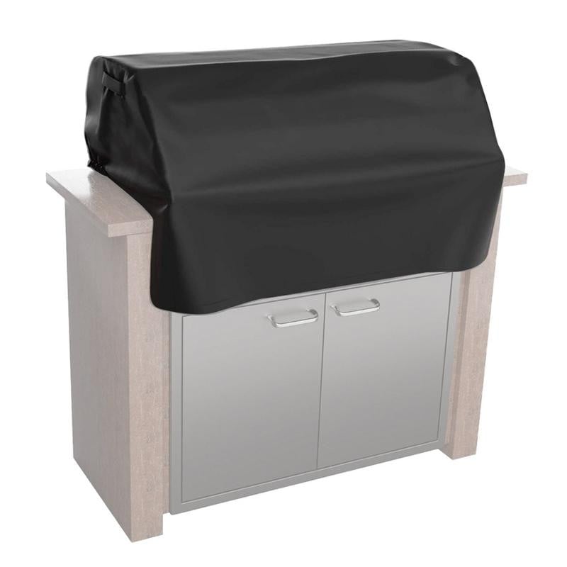 Grilio kepsninės viršutinis dangtis BBQ grilio dangtis vėjui atsparus dangtelis, skirtas įmontuotoms kepsninės kepsninėms su 210D vandeniui atsparia danga