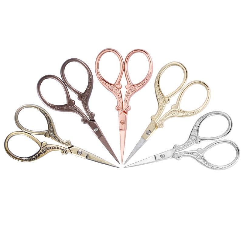 Retro šijacie nožnice na vyšívanie z nehrdzavejúcej ocele, domáce vyšívacie nite, remeselné nástroje, orezávanie, krajčírske nožnice