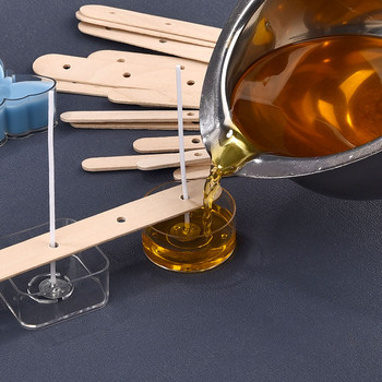 Ξύλινη βάση στήριξης πυρήνα κεριού Κερί σόγιας για κεριά Αρωματοθεραπεία Εργαλείο κατασκευής κεριών Προμήθειες κατασκευής κεριών Συσκευή κεντραρίσματος με φυτίλι