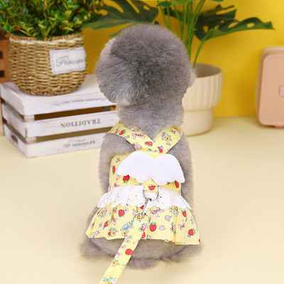 Mājdzīvnieku princeses kleita vasaras pavasara modes zirglietas mazs suns jauks dizainera svārki kaķis salds mīksts veste kucēns apģērbs Jorkas pūdelis