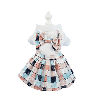 Koerakleit Lemmikprintsessi kleit Preppy lühikese seelikuga kutsikas väikesele ja keskmisele kutsikale (väike)???? Ropa Para Perro Peque?o