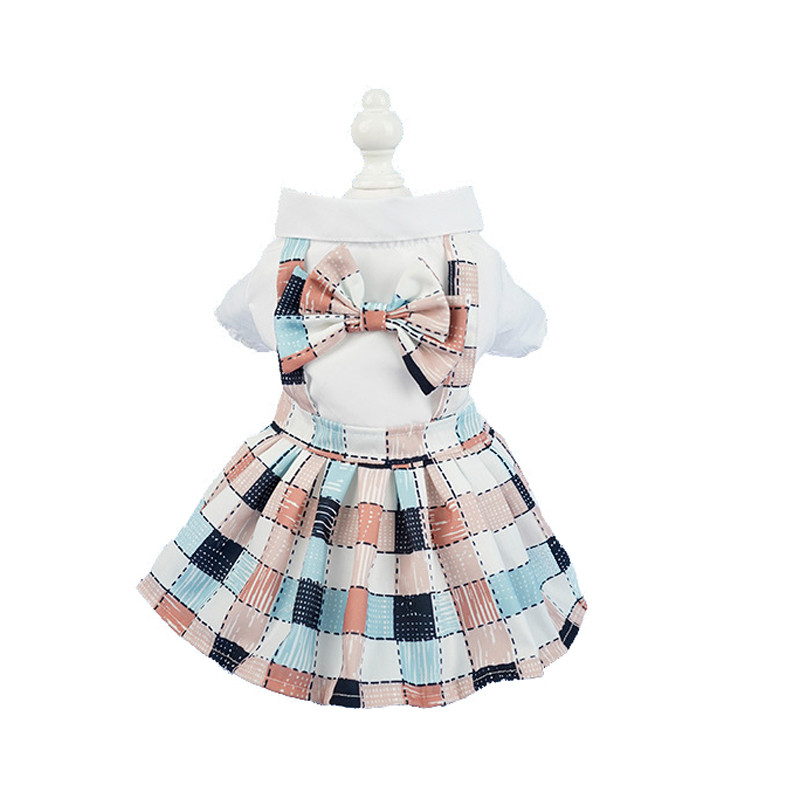 Koerakleit Lemmikprintsessi kleit Preppy lühikese seelikuga kutsikas väikesele ja keskmisele kutsikale (väike)???? Ropa Para Perro Peque?o