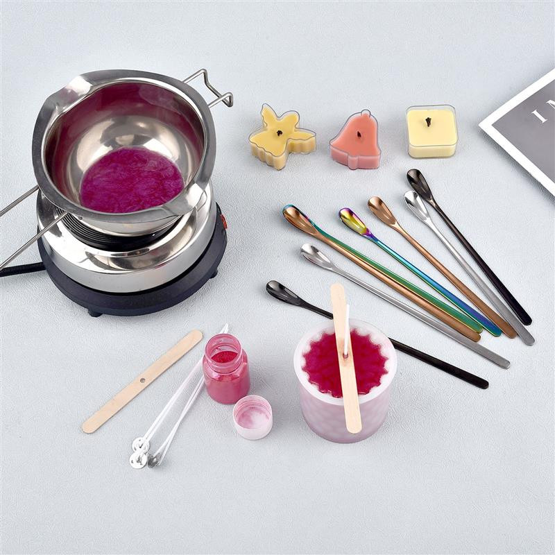 Rozsdamentes acél lakk kanál olvadó viasz kanál viasz keverőrúd barkácsmeghívó kézi számla Retro pecsét készítő segédeszköz