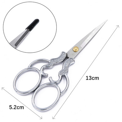 1 gab. Nerūsējošā tērauda Moon Star Vintage Šūšanas Šķēres Griezējs Izšūšana Tailor Šķērveida pavedieni Šķērveida instrumenti šūšanas rīkam