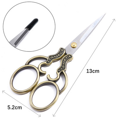 1 gab. Nerūsējošā tērauda Moon Star Vintage Šūšanas Šķēres Griezējs Izšūšana Tailor Šķērveida pavedieni Šķērveida instrumenti šūšanas rīkam