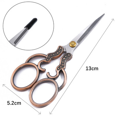 1 gab. Nerūsējošā tērauda Moon Star Vintage Šūšanas Šķēres Griezējs Izšūšana Tailor Šķērveida pavedieni Šķērveida instrumenti šūšanas rīkam