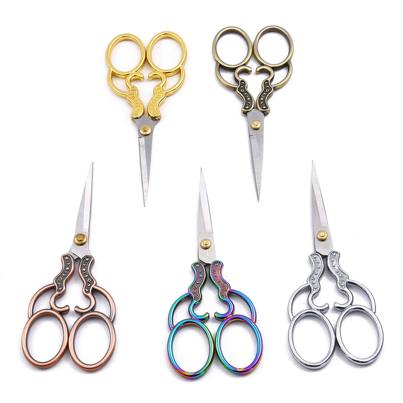 1 gab. Nerūsējošā tērauda Moon Star Vintage Šūšanas Šķēres Griezējs Izšūšana Tailor Šķērveida pavedieni Šķērveida instrumenti šūšanas rīkam