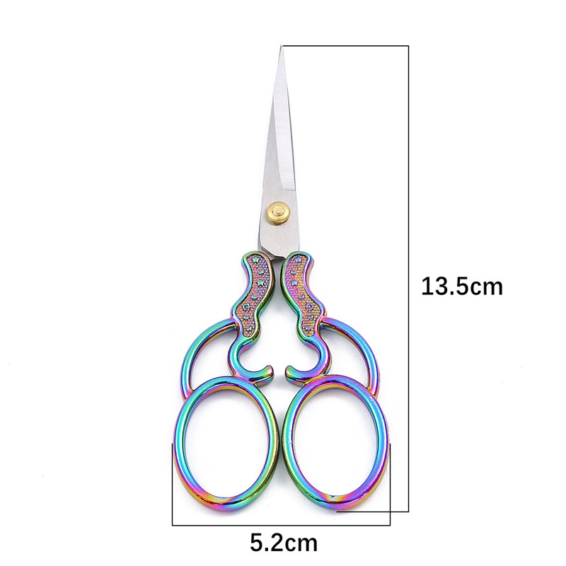 1 gab. Nerūsējošā tērauda Moon Star Vintage Šūšanas Šķēres Griezējs Izšūšana Tailor Šķērveida pavedieni Šķērveida instrumenti šūšanas rīkam