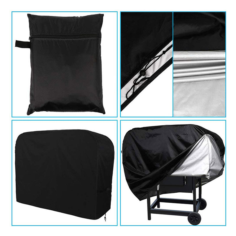 420D Oxford auduma grila pārsegs āra putekļiem, ūdensnecaurlaidīgs lietus, izturīgs grila pārsegs, pret UV izturīgs Weber smags aizsargājošs grila pārsegs