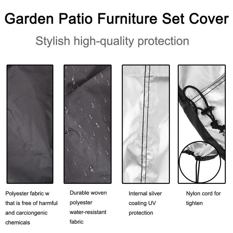 Pretputekļu ūdensnecaurlaidīgs 77x58cm/80x66x100cm grila pārsegs apaļš BBQ grila pārsegs lietus aizsardzības kempings āra grila pārsegs