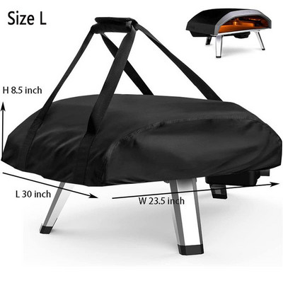 Putekļu necaurlaidīgs picas cepeškrāsns vāks priekš Ooni Koda 12 16 pārnēsājams 420D Oxford audums, ūdensnecaurlaidīgs picas krāsns piknika grila piederumi