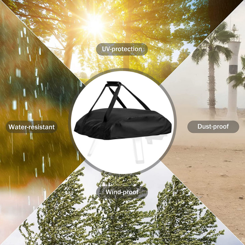 Putekļu necaurlaidīgs picas cepeškrāsns vāks priekš Ooni Koda 12 16 pārnēsājams 420D Oxford audums, ūdensnecaurlaidīgs picas krāsns piknika grila piederumi