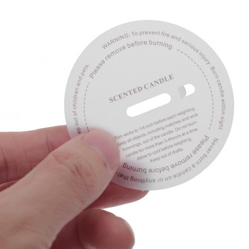 10Pcs DIY Εγχειρίδιο Fragrance Candle Sticker Label Αυτοκόλλητο Κυπέλλου Ημιδιαφανές κερί Στρογγυλό θειικό οξύ Χαρτί με προστασία από σκόνη