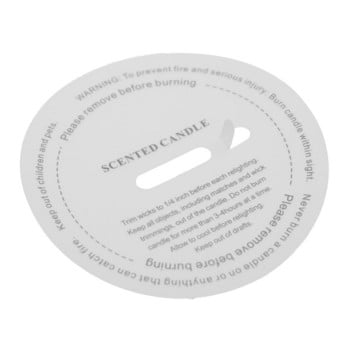 10Pcs DIY Εγχειρίδιο Fragrance Candle Sticker Label Αυτοκόλλητο Κυπέλλου Ημιδιαφανές κερί Στρογγυλό θειικό οξύ Χαρτί με προστασία από σκόνη