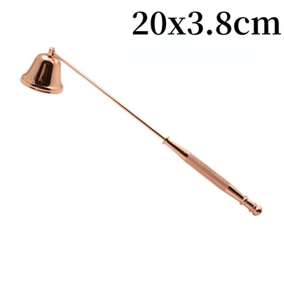 Negru/auriu/argintiu/aur trandafir Lumânare cu clopoțel Stingător lumânare Accesorii pentru umbră de stingere a lumânării DIY cadou pentru stingerea lumânării