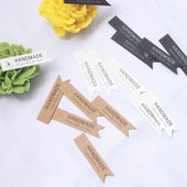 10/20/50 tk küünaldekoratiivne silt Käsitsi valmistatud kirjakleebis Küünla valmistamise komplekt Rõivasildid kommide kingituseks Peen kinkelipik