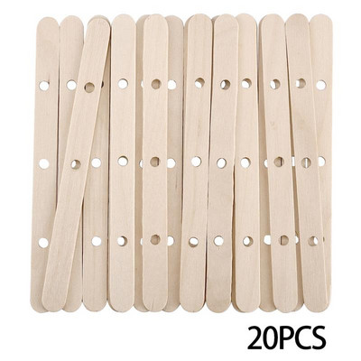 Fa viasz magtartó gyertyákhoz Aromaterápiás gyertyakészítő eszköz Gyertyakészítő kellékek Kanóc központosító eszköz 5/10/20/30db