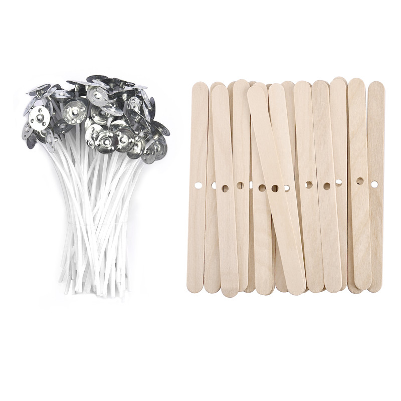 Fa viasz magtartó gyertyákhoz Aromaterápiás gyertyakészítő eszköz Gyertyakészítő kellékek Kanóc központosító eszköz 5/10/20/30db